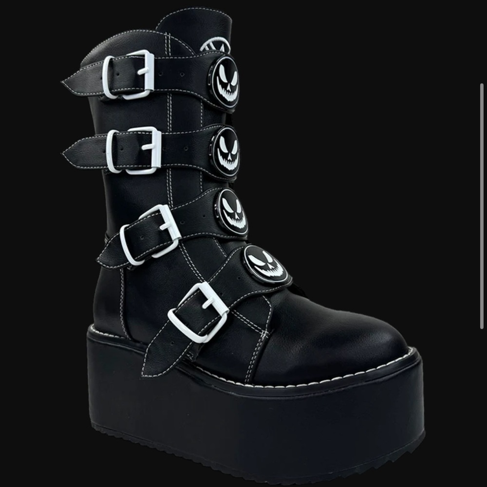BRAND NEW STRANGE CVLT DOMINION SKELETON BOOTS